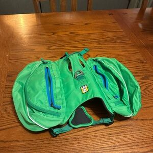 RuffWear Approach Emerald Green Dog Pack Size Small